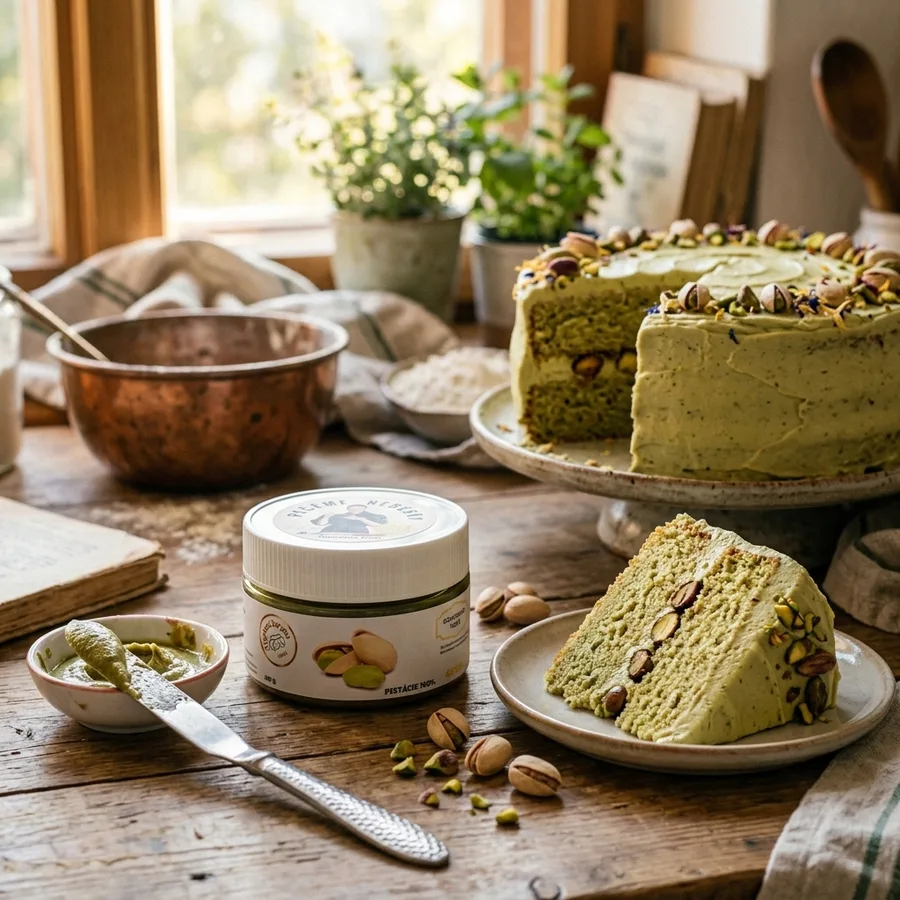 Ochucovací cukrářská pasta Ecco! Pistácie 100 % 200 g