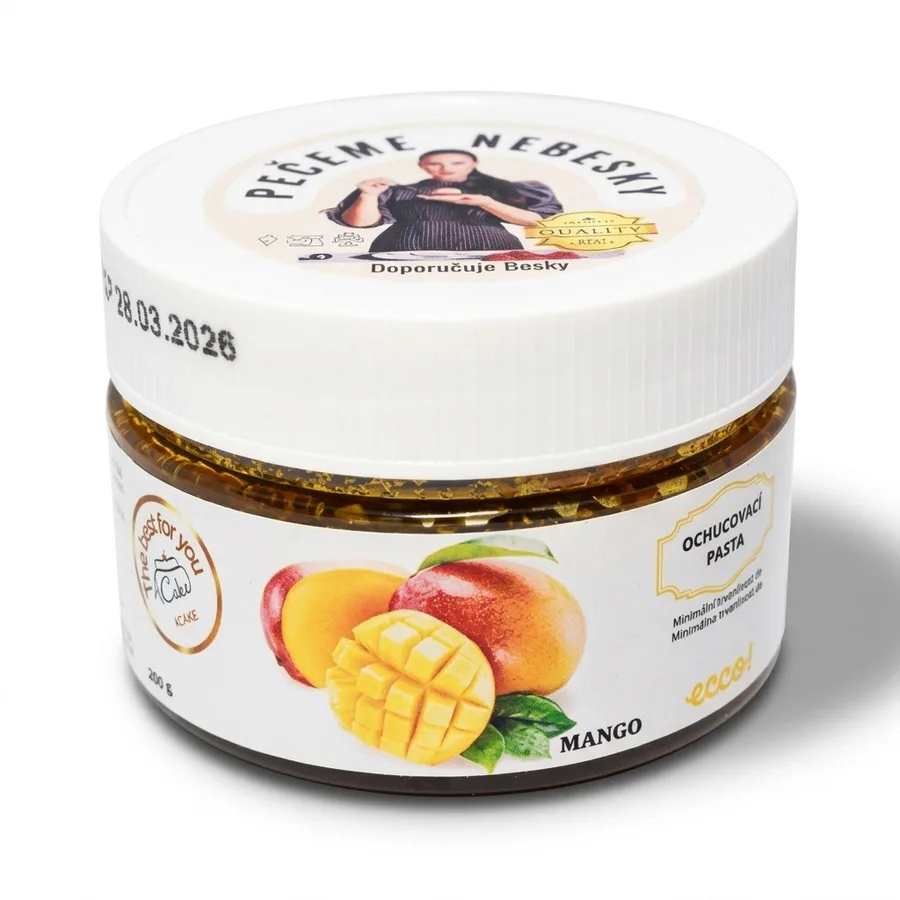 Ochucovací cukrářská pasta Mango 200 g – Ecco!