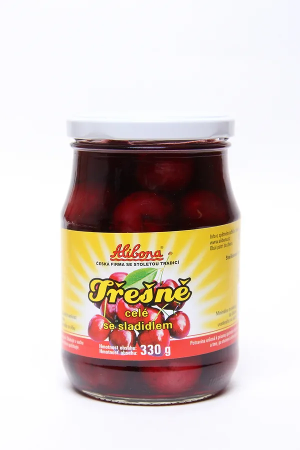 Třešně se sladidlem 330 g – Alibona