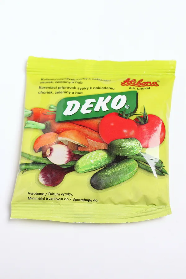Deko přípravek pro nakládání okurek a zeleniny 100 g – Alibona