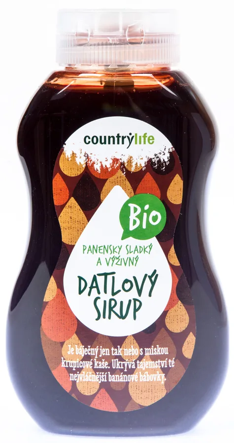 Datlový sirup tekuté sladidlo 250 ml – Country Life