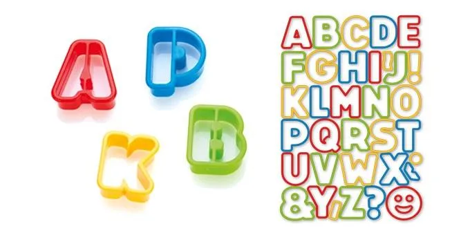 Vykrajovátka Abeceda DELÍCIA KIDS, 34 ks – Tescoma