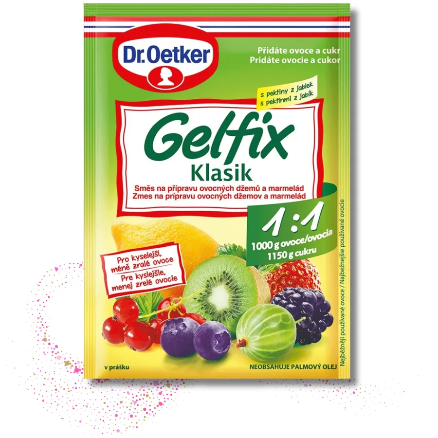 Želírovací přípravek Gelfix Klasik 1:1 20 g – Dr. Oetker