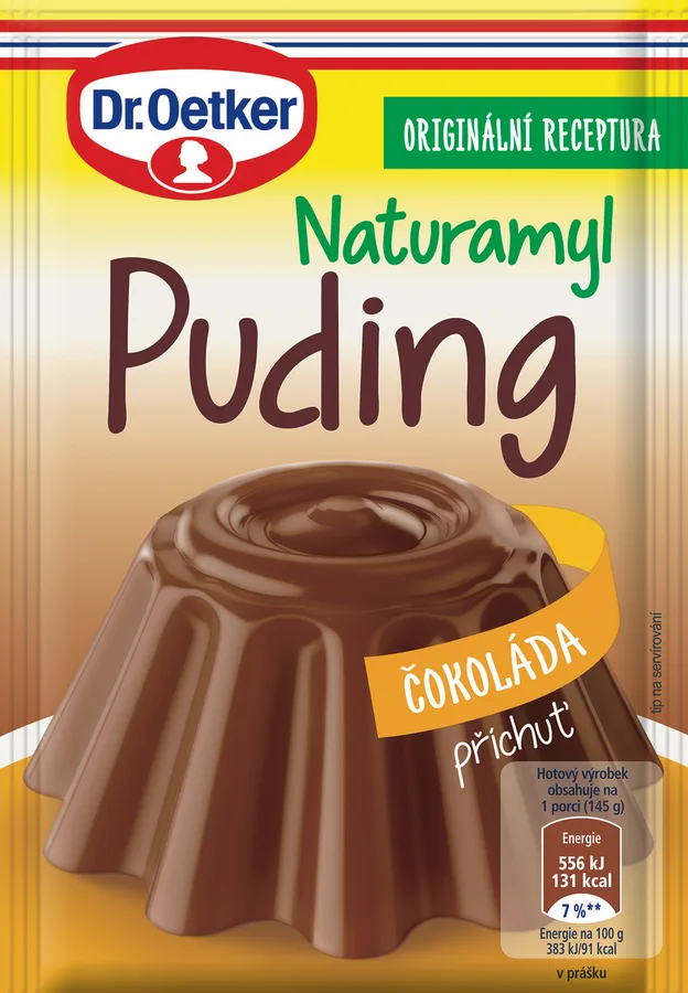 Naturamyl puding s příchutí čokolády 40 g – Dr. Oetker