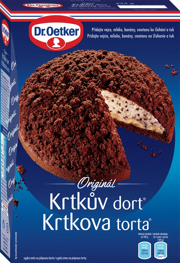 Krtkův dort sada na pečení 435 g – Dr. Oetker