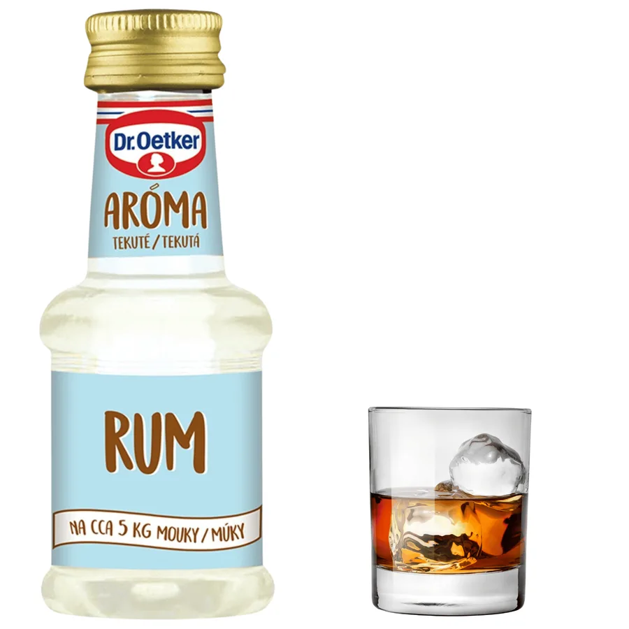 Cukrářské aroma rum tekuté 38 ml – Dr. Oetker