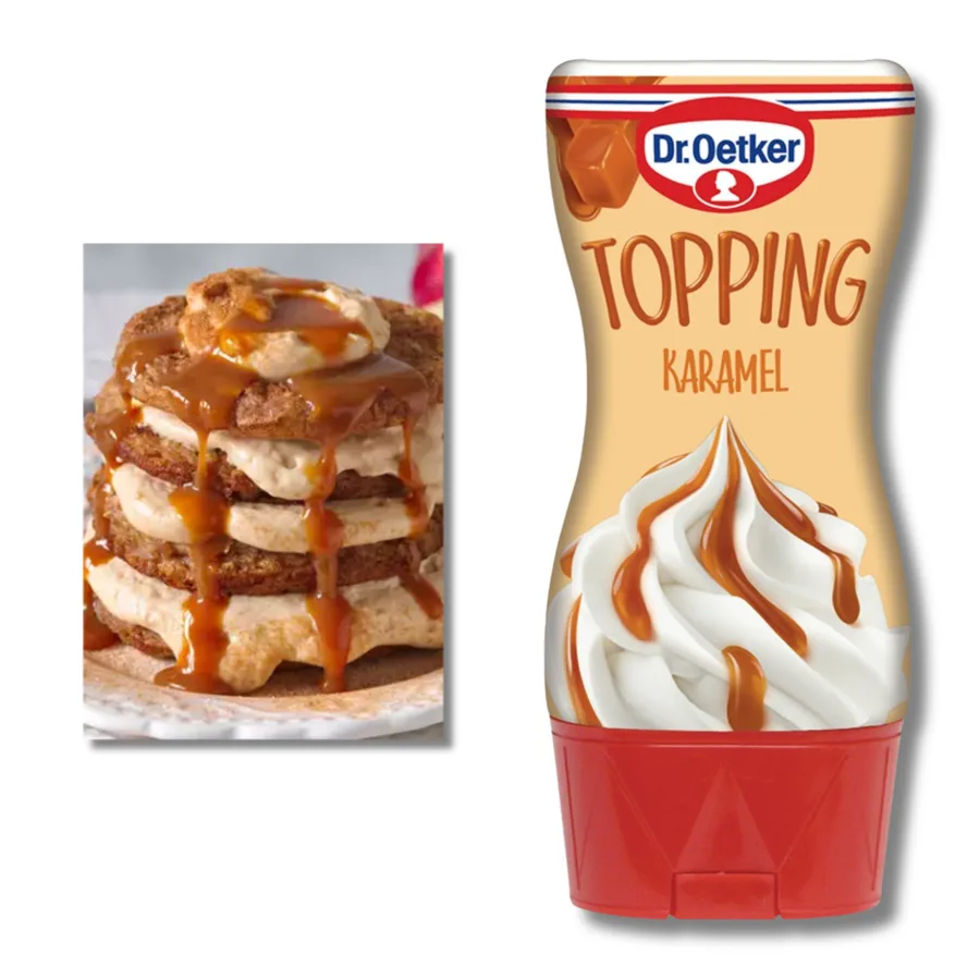 Karamelový topping krémový mléčný 200g – Dr. Oetker
