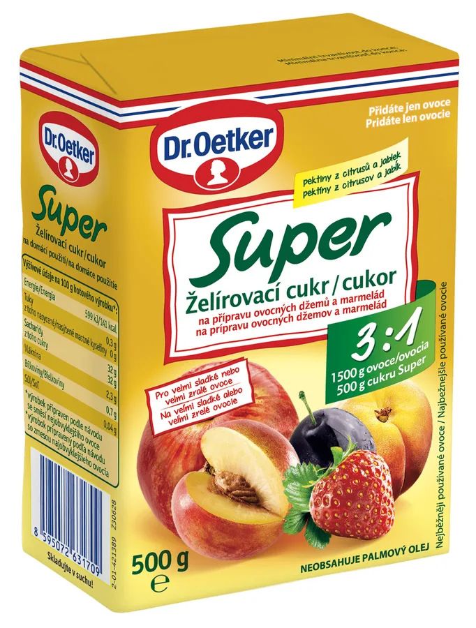 Extra Želírovací cukr 3:1 500 g – Dr. Oetker