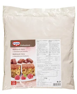 Směs na malinové řezy s čokoládovými kousky 3 kg – Dr. Oetker