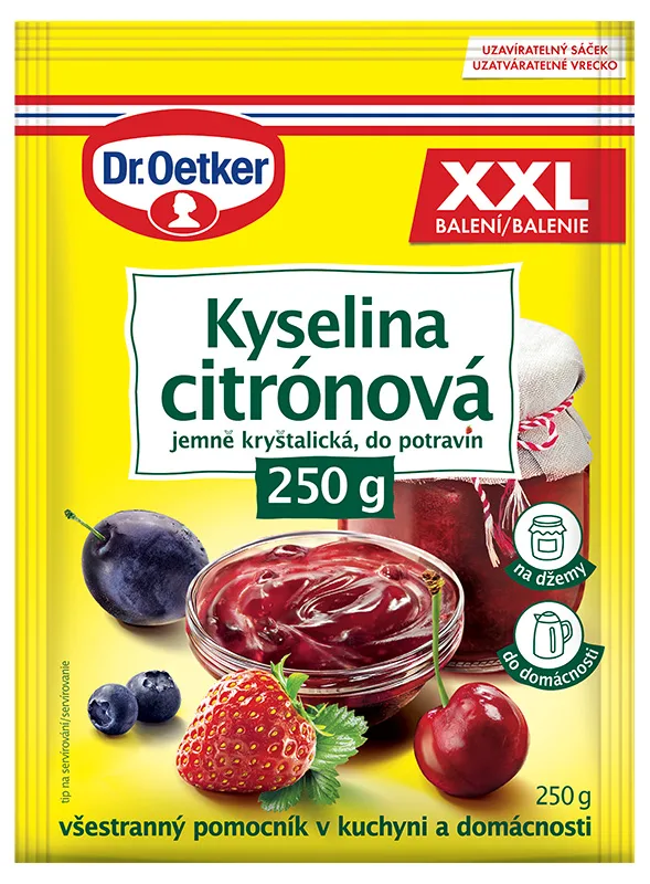 Kyselina citrónová XXL 250 g – Dr. Oetker