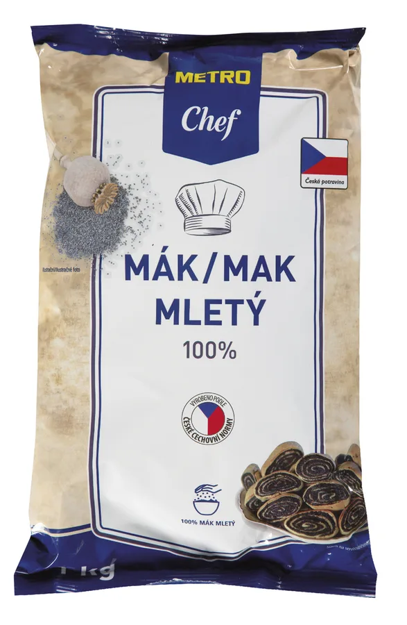 Mletý modrý mák 100% 1 kg – METRO Chef