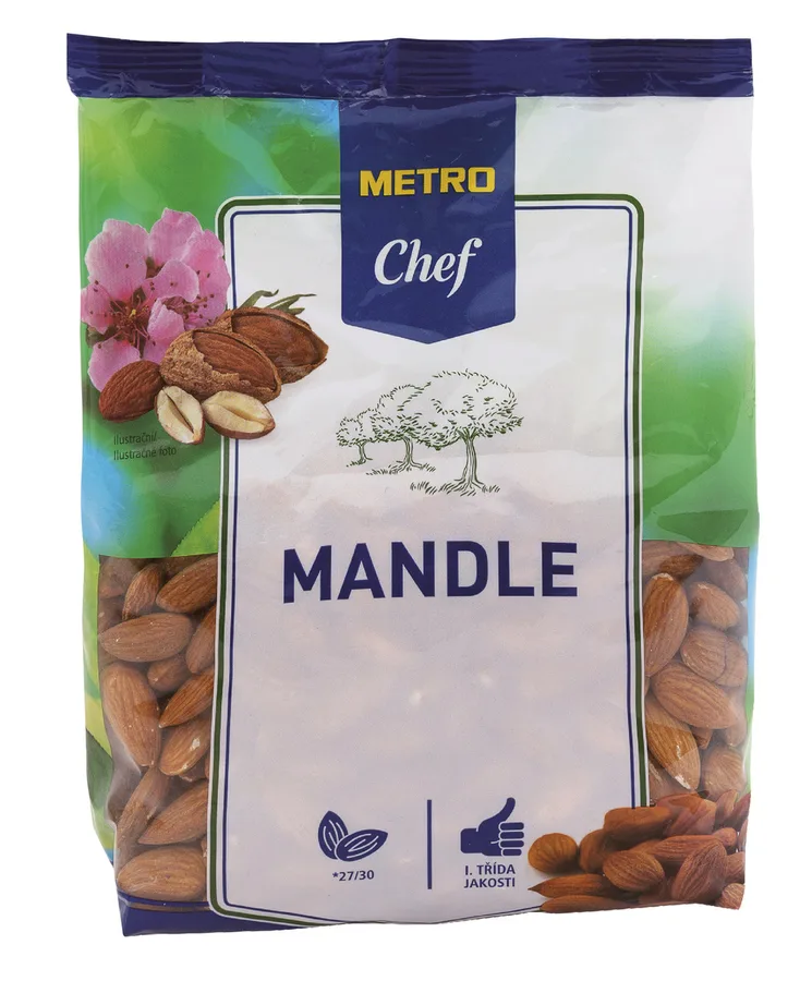 Mandle jádra 27/30 500 g – METRO Chef
