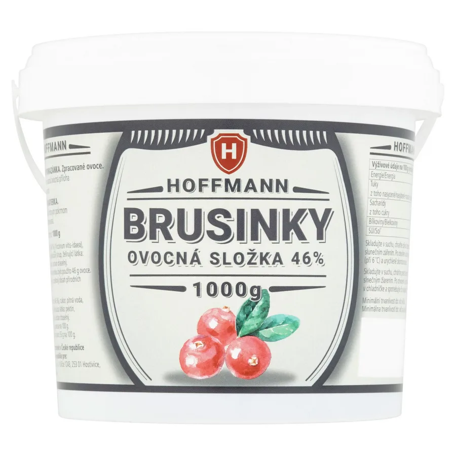 Brusinková pomazánka s podílem ovoce 46 % 1 kg – HOFFMANN