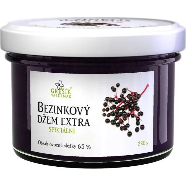 Bezinkový džem extra Speciální 220 g – Grešík