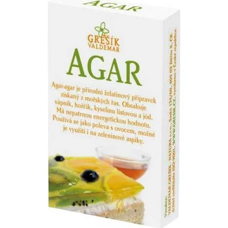 Agar želírující látka 20 g – Grešík