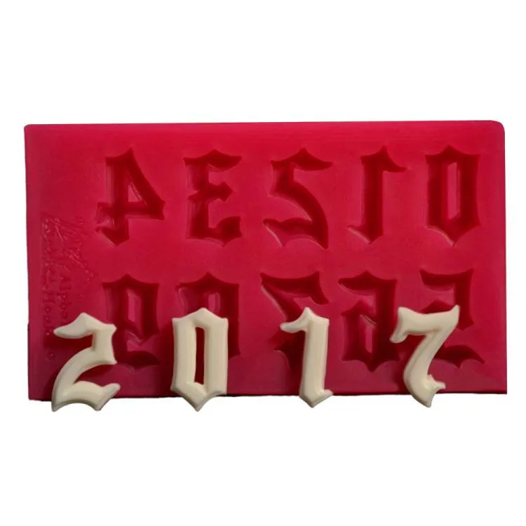 Silikonová forma Číslice gotické 1,6 cm – Cesil