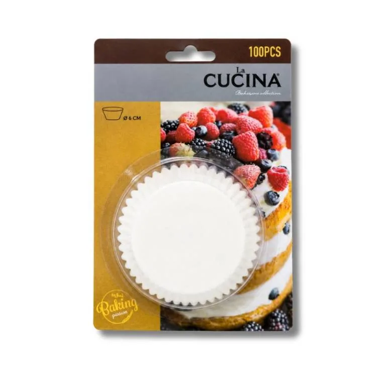 Košíčky na muffiny bílé 9 cm (100 ks)