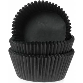 Cukrářské košíčky na mini muffiny černé – House of Marie