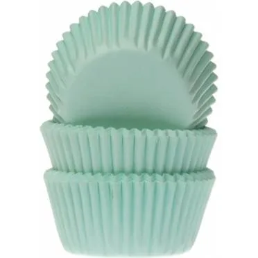 Papírové košíčky na mini muffiny mátově zelené – House of Marie