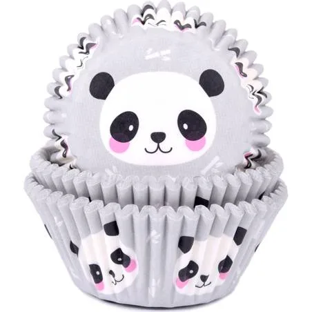 Košíčky na muffiny panda 50x33 mm, 50 ks – House of Marie