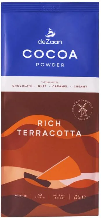 Holandské kakao Rich Terracotta 1 kg – De Zaan