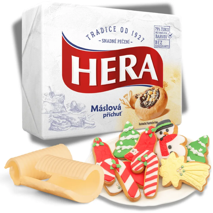 Rostlinný tuk na pečení s máslovou příchutí 250 g – Hera