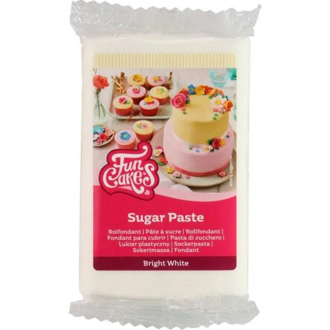 Potahovací hmota sněhově bílá s vanilkovou příchutí 250 g – FunCakes