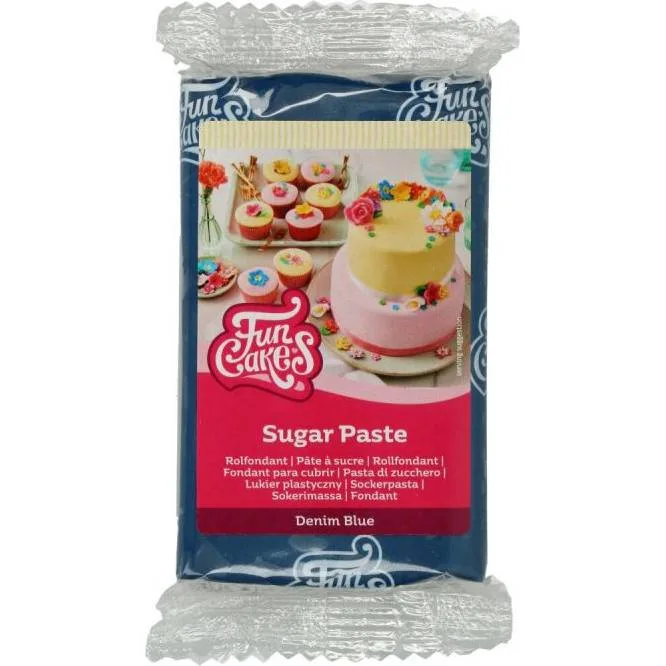 Potahovací hmota Denim Blue 250 g – FunCakes