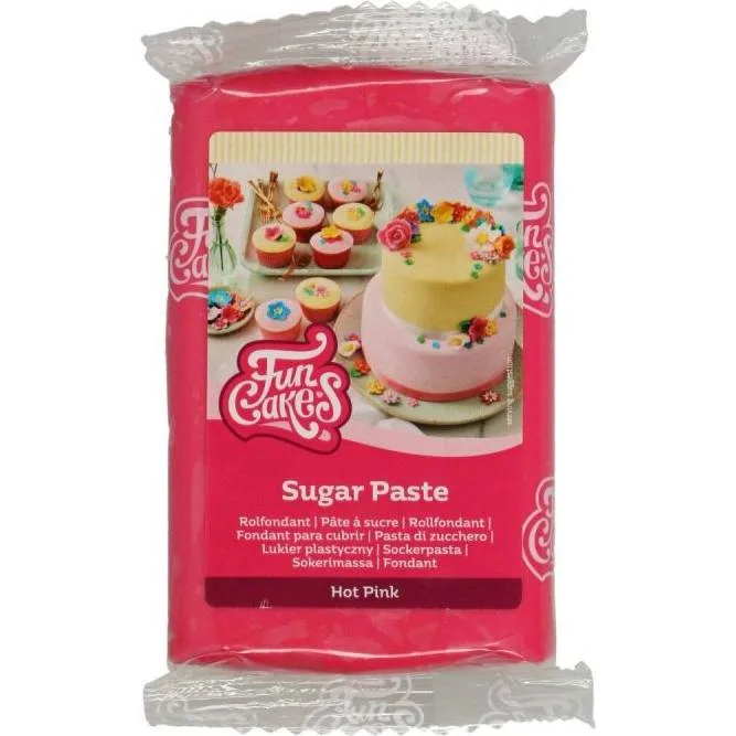 Potahovací hmota tmavě růžová 250 g – FunCakes