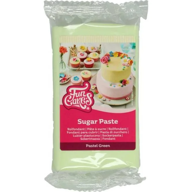 Potahovací hmota pastelově zelená 250 g – FunCakes