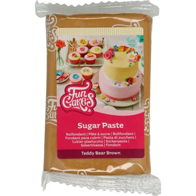 Potahovací hmota medvědí hnědá 250 g – FunCakes