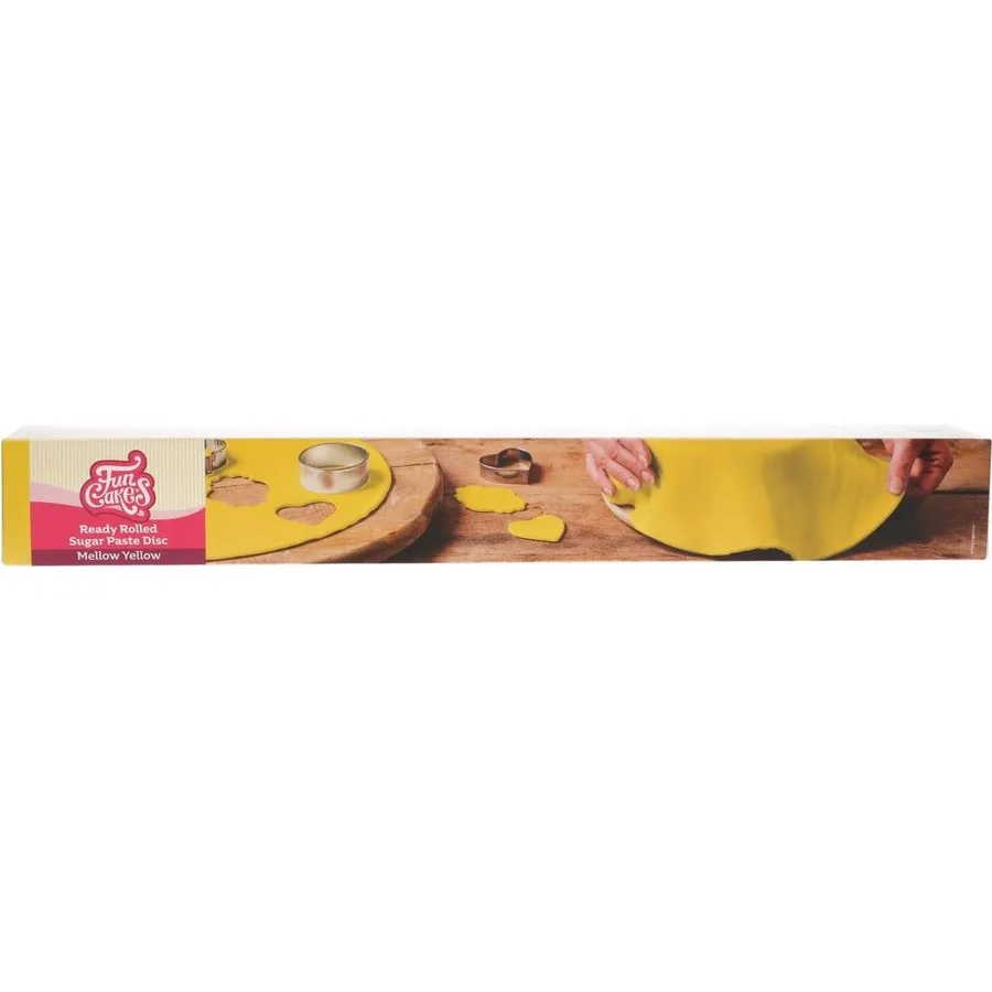 Rolovaná potahovací hmota žlutá 430g – FunCakes
