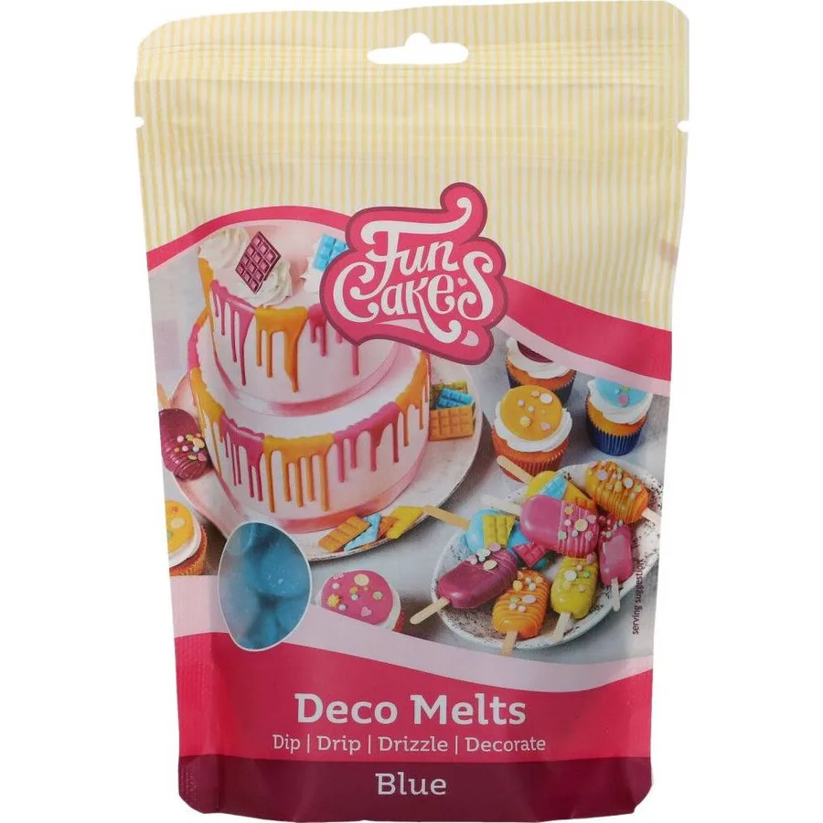 Snadno rozpustná modrá poleva v peckách 250 g – FunCakes