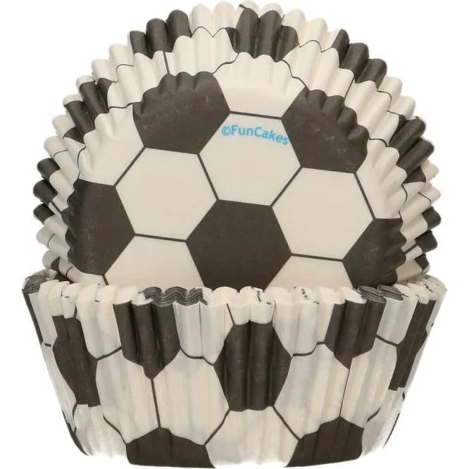 Košíčky na muffiny fotbal 5 × 3,2 cm (48 ks) – FunCakes