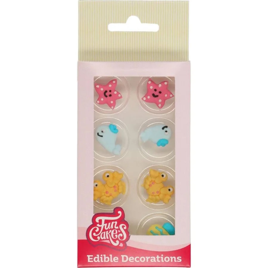 Cukrové zdobení moře 8 ks – FunCakes