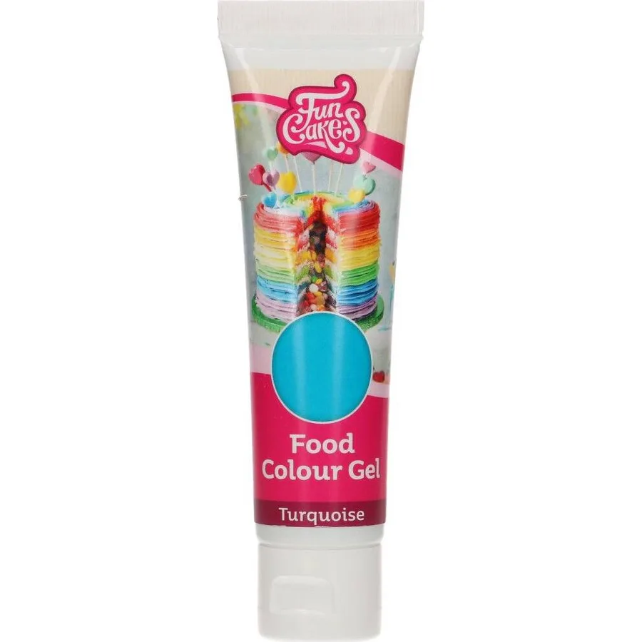 Gelová barva tyrkysová 30 g – FunCakes