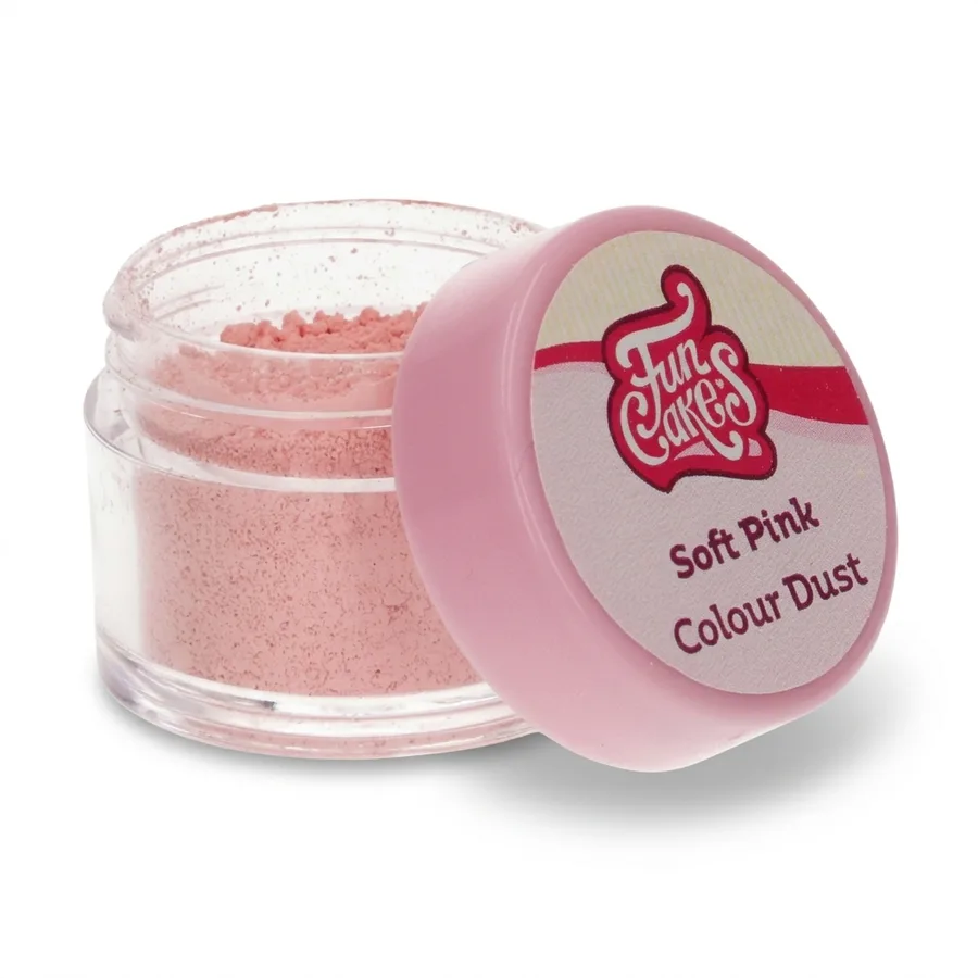 Prachová barva Soft Pink jemná růžová 6 g – FunCakes