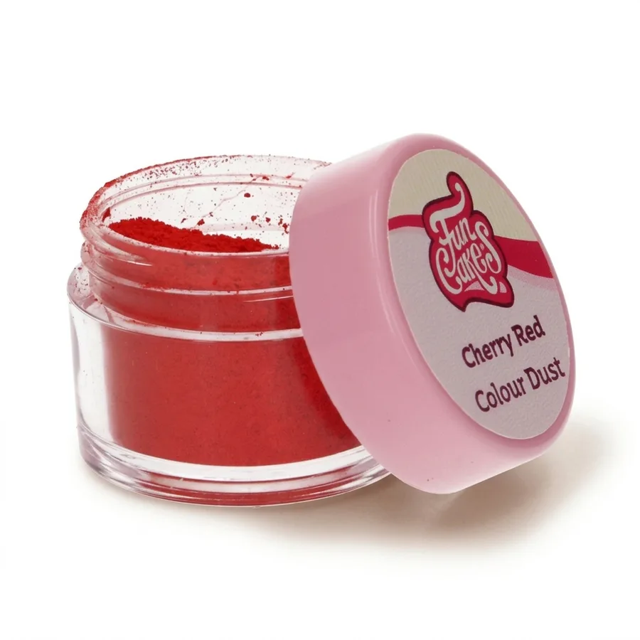 Prachová barva CHERRY RED 2,5 g – FunCakes