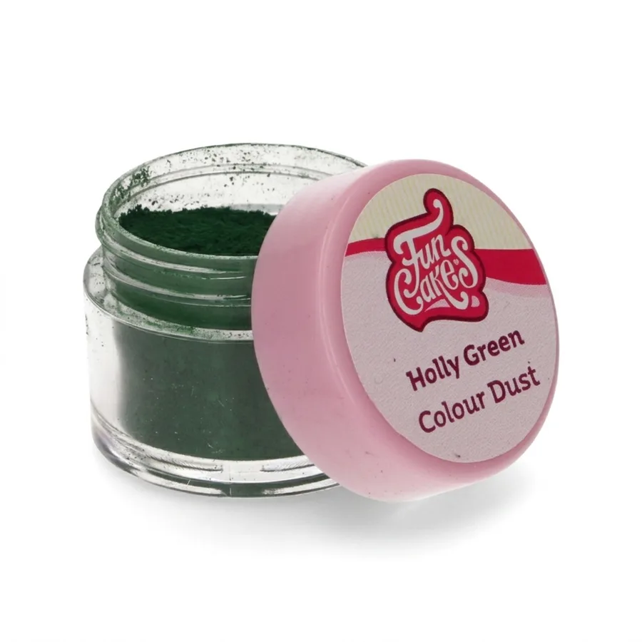 Prachová barva Holly Green 1,2 g – FunCakes
