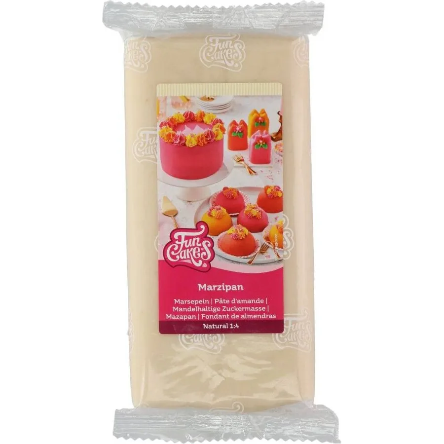 Marcipán přírodní 1:4 bílý 1 kg – FunCakes