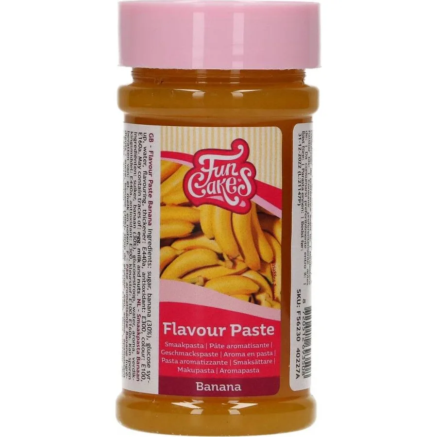 Ochucovací pasta banán 120 g – FunCakes