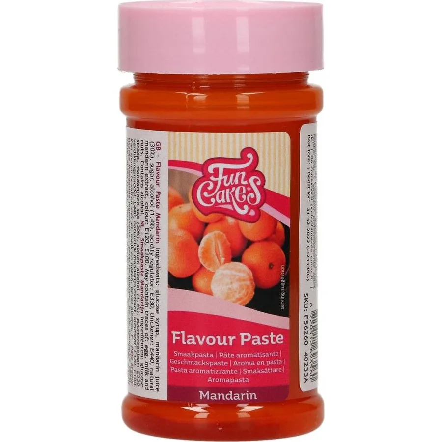 Ochucovací pasta mandarinka 120 g – FunCakes