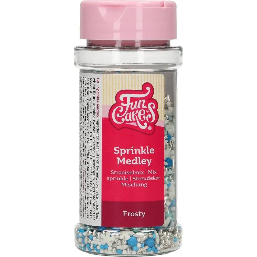 Mini cukrové sněhové vločky Frozen 65 g – FunCakes