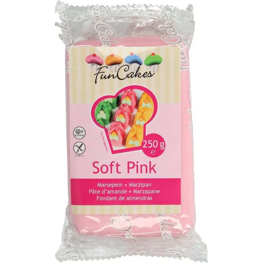 Marcipán světle růžový Soft Pink 1:5 250 g – FunCakes
