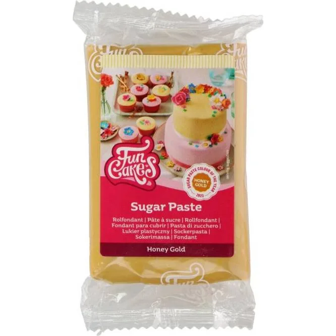 Potahovací hmota medově zlatá 250 g – FunCakes