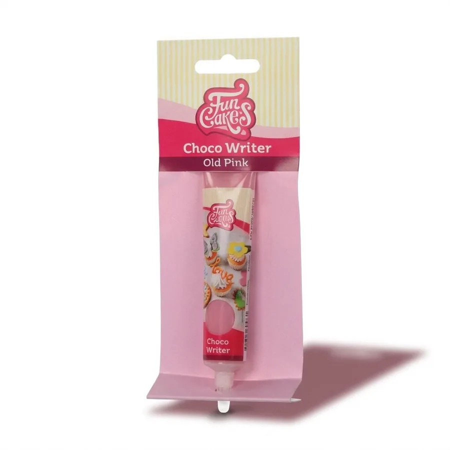 Čokoládová zdobicí tuba Choco Writer starorůžová 25 g – FunCakes