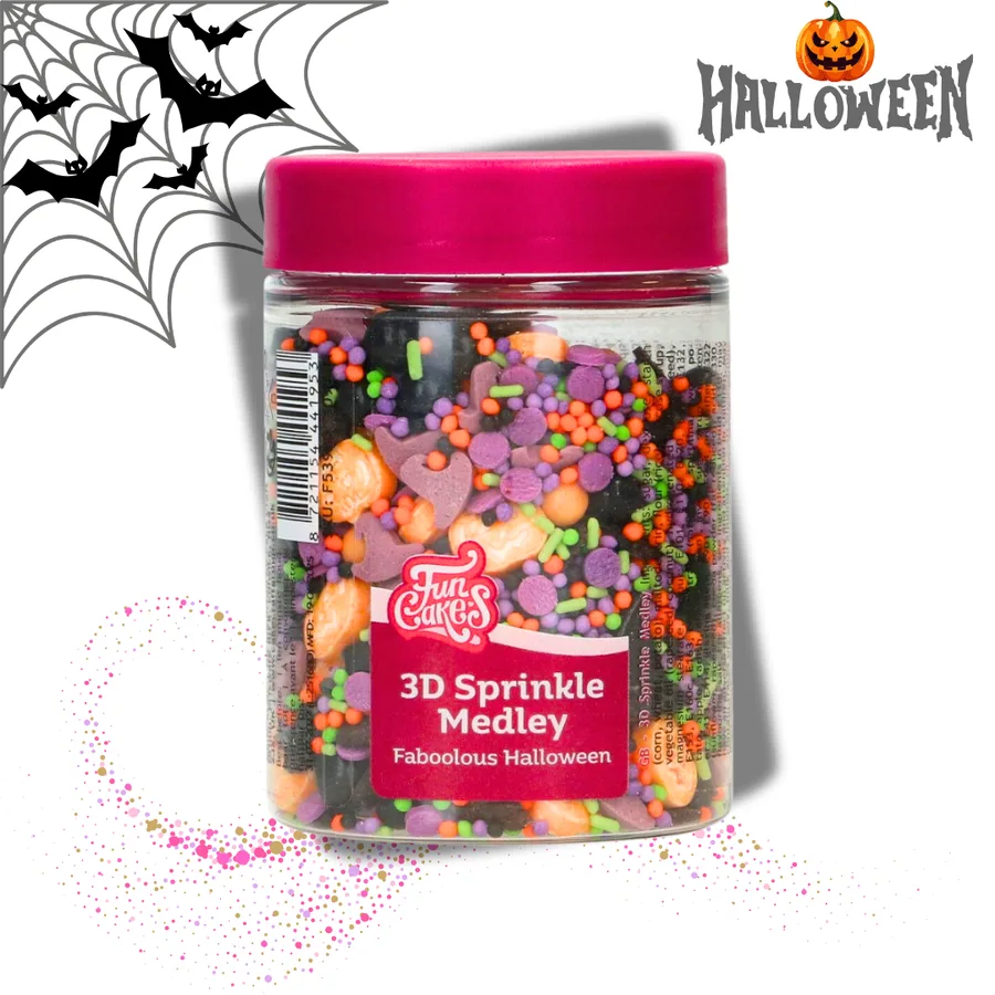 Cukrové zdobení Halloween 3D MIX 70 g – FunCakes