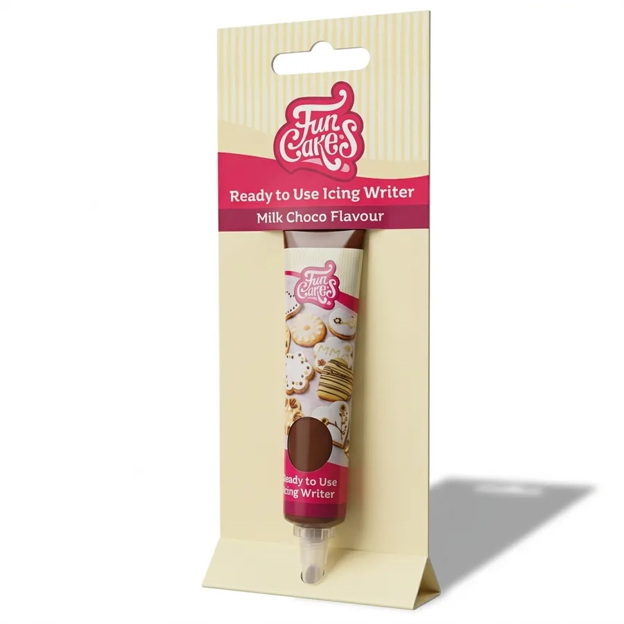 Zdobicí poleva v tubě mléčná čokoláda 25 g – FunCakes