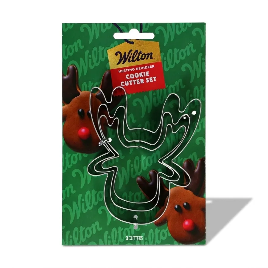 Vykrajovátka na cukroví sob, nerezová sada 3 ks – Wilton