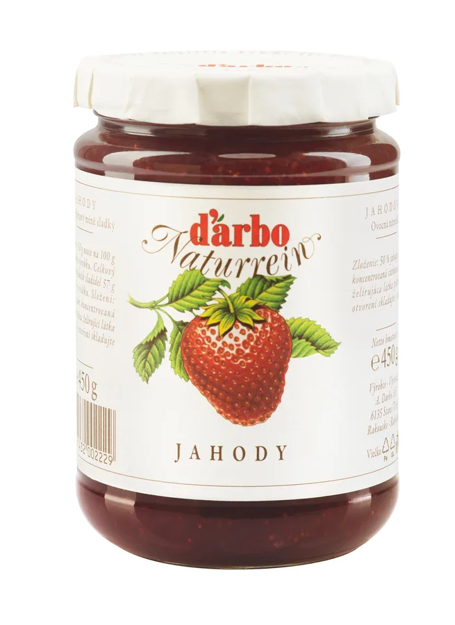 Džem zahradní jahody Extra výběrový 450 g – Darbo